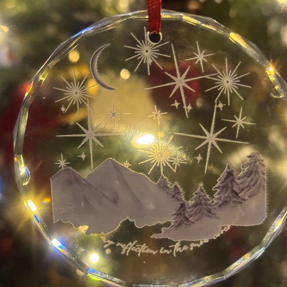 STEVIE NICKS FLEETWOOD MAC LANDSLIDE LYRIC GLASS ORNAMENT - Picture 3 of 3